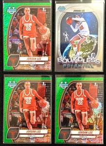 Lot 4 Jordan Lee 2025 Bowman U Chrome 1st- 3 Green Shimmers 1 Insert - Picture 1 of 2