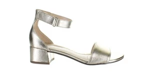 Clarks Womens Caroleigh Aya Gold Ankle Strap Heels Size 8 (7820344) - Imagen 1 de 4