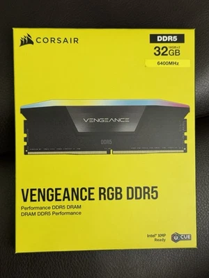 Corsair Vengeance RGB DDR5 32 GB 6400 MHz RAM (16 GB x 2) negro Foto 1 de 2