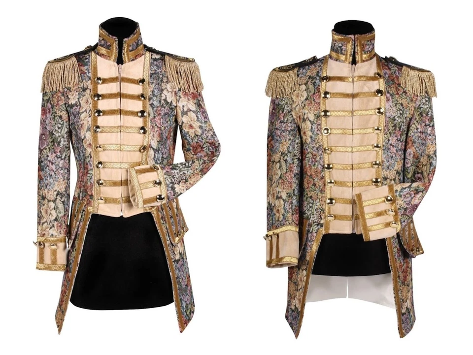 THETRU edle Jacke Uniform Barock Disitinguished Damen Herren Karneval Fasching Kostüm