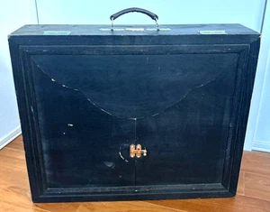 Japanischer Vintage Holz Kamishibai Papier Theater Bühnenrahmen 16,1 × 19,7 × 4,9 Zoll - Bild 1 von 8