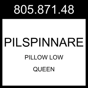 IKEA PILSPINNARE Pillow Low Queen 805.871.48 - Picture 1 of 1