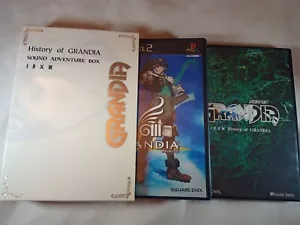 Grandia III 3 History of Grandia Sound Adventure Box PS2 Giappone Importazione Venditore USA - Foto 1 di 12