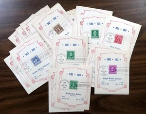 CPL SET OF 35 659-93 REID CARDS FAMOUS AMERICANS FA ISSUE VF VA - Picture 1 of 1