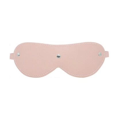 Studded Leather Blindfold Sleep Mask Bondage BDSM Couple Adult Sex Flirting Play - Image 1 of 4