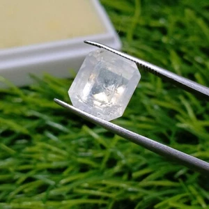 7.8 Carats Square Shape Transparent Natural Loose Moonstone Gemstone - Picture 1 of 4