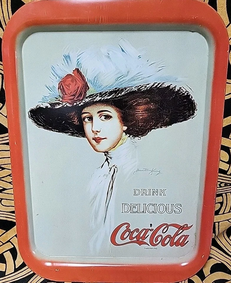 Vintage 1971 Coca-Cola Serving Tray - 1909 Girl Reproduction - Image 1 of 3