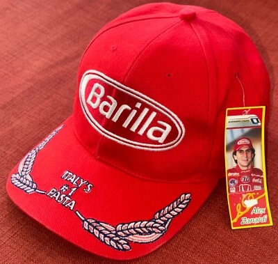 Alex Zanardi Barilla Pasta Official Driver CART Series IndyCar F1 Racing Hat Cap - Image 1 of 4