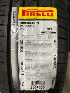 1 New 205 55 17 Pirelli Cinturato P7 Tire - Picture 1 of 5