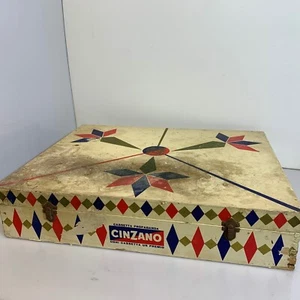 Cassetta in legno propaganda pubblicitaria CINZANO Cin Cin 1970 - Imagen 1 de 11