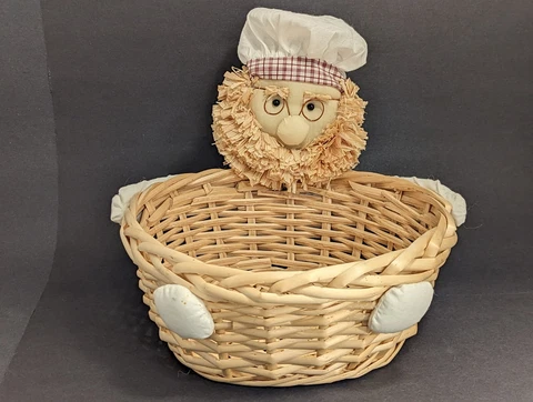 Woven Chef Bread Basket Cover