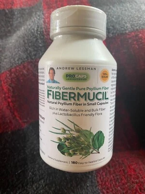 Andrew Lessman Fibermucil 180 Capsules BB Date 10/30/2027 - Image 1 of 4