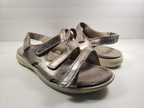 ecco sandali donna con cinturino oro taglia 42 EU