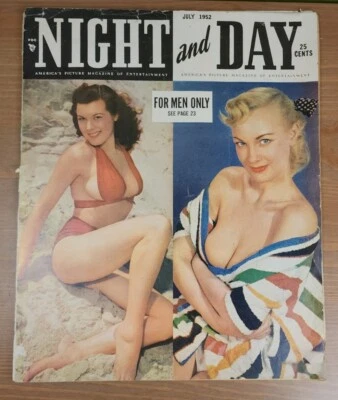 Night and Day Vol 4 No 7 July 1952 Joann Arnold Marilyn Monroe Ava Norring - Image 1 of 4