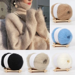 Weich Zum Selbermachen Mohair Kaschmir Stricken Wolle Garn Schal Schal Pullover HäkelgarnX - Bild 1 von 27