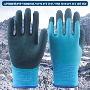 Waterproof Insulated Work Gloves Antifreeze Freezer Gloves Winter Fishing Gloves - Picture 1 of 12