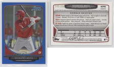 2013 Bowman Prospects Chrome Blue Refractor /250 Socrates Brito #BCP62