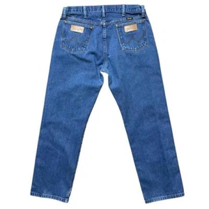 Vintage Wrangler Double Patch Rare "Error" Jeans Size 34 x 30 - Bild 1 von 4