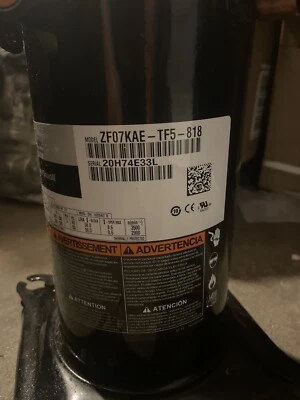 Compresor de desplazamiento Copeland R22 R407C R134A 380/460/3 ZR190KCE-TFD-250 Foto 1 de 4