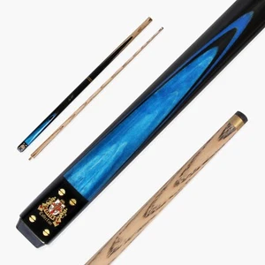 Taco de billar BCE BLUE Mark Selby Heritage de dos piezas a juego Ash Snooker punta de 9,5 mm - Imagen 1 de 7