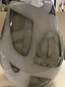 Vintage Studio Art Glass Smokey Abstract Vase 8” High - Picture 1 of 4