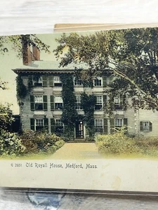 Postal rotográfica Old Royall House de Medford, Massachusetts - Imagen 1 de 3