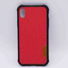 Voor IPhone XR -  hoesje  - Jeanslook - rood