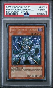 YUGIOH PSA 10 Brron, Mad King of Dark World EEN-EN022 Ultimate Rare 1st Ed *5476 - Picture 1 of 3