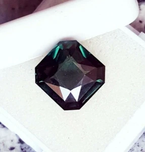 Natural Asscher Green Paraiba Tourmaline Loose Gemstone 7.90 Ct Certified - Picture 1 of 8