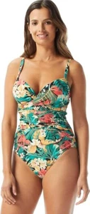 Coco Reef Enrapture Underwire One Piece Swimsuit Womens Sz 34D Bra Sized NEW - Picture 1 of 6