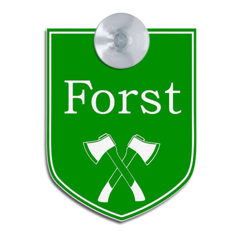 FORST - Graviertes Schild,Waldarbeiter,Holzwirt,Äxt,Äxte,auch mit Sauger,Auto