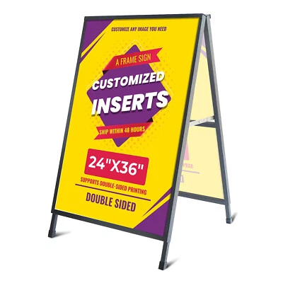 A Heavy Duty A-Frame Sidewalk Sign 24 x36 Inch Full-color Printed,Sidewalk Sign - Image 1 of 4