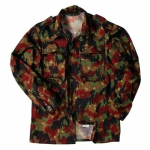 Swiss Alpenflage M83 Camo Lightweight Combat Jacket Size L & XL,Ex.cd.,free ship - Picture 1 of 9