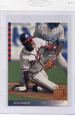 Deion Sanders 1993 Upper Deck SP # 62 Atlanta Braves - Image 1 of 2