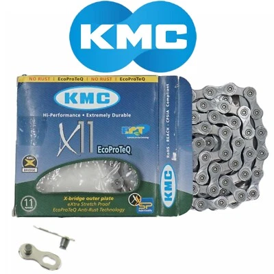 KMC X11 EPT Eco ProTeq 11 速自行车无锈拉伸链条 — 第 1/3 张图片