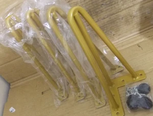 V Shaped Metal Bench Leg 10" 4pack - Picture 1 of 8