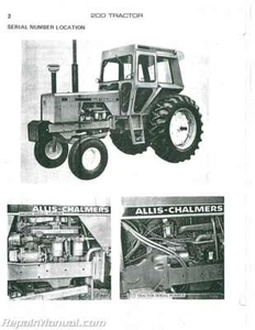 Allis Chalmers 200 Diesel Parts Manual - Picture 1 of 1
