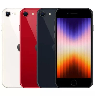 NUOVO Apple iPhone SE 3rd Gen (2022) 5G 64GB/128GB/256GB Sbloccato Smartphone - Immagine 1 di 4