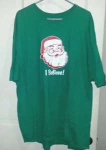 SANTA ( I BELIEVE ! ) CHRISTMAS  T- SHIRT  SIZE  XXXL ( 3XL ) - Picture 1 of 5