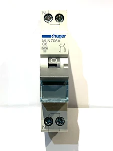 MLN706A C6 6A Double Pole MCB - Picture 1 of 6