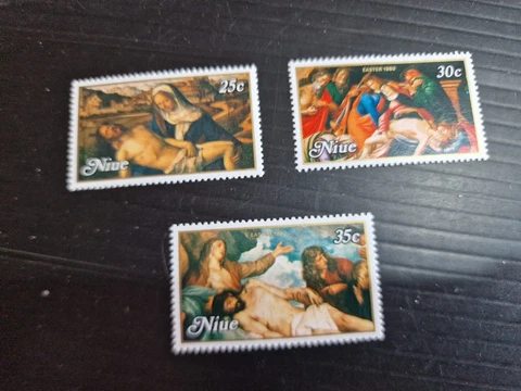 NIUE 1980 SG 331-333 EASTER MNH Cover
