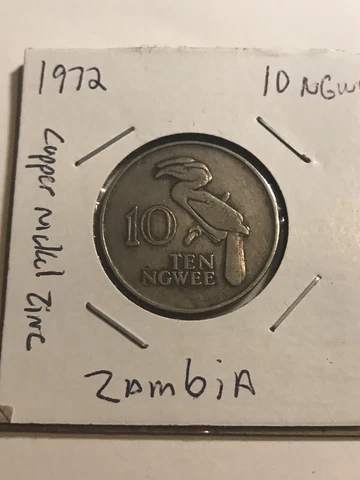 1972 Zambia 10 Ngwee Cover