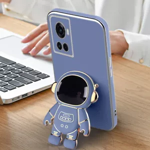 Custodia morbida in silicone supporto per astronauti placcatura per OnePlus Ace 9 10 Pro 8T 9R - Foto 1 di 18