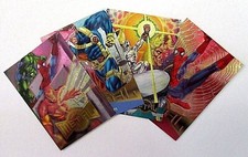 FLEER MARVEL METAL POWER GRID BASE SINGLES 1995* PICK YOUR #"S NRMT-MT FREE SHIP