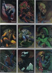 SPIDERMAN FLEER ULTRA 95 COMPLETE SET OF 9 GOLDEN WEB CARDS - Picture 1 of 10