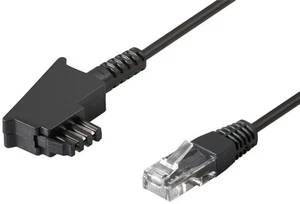 TAE Anschlußkabel DSL / VDSL; TEL TAE-F 1500 DSL 8P2C BLACK 15m - Photo 1/1