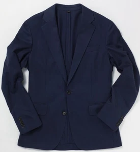 J Crew Ludlow Slim Fit Unlined Cotton Wool Sport Coat Blazer Blue 36S Moon Cloth - Picture 1 of 24
