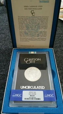 1878 CC Morgan Dollar GSA NGC MS 64+ - Image 1 of 4