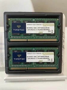 Timetec 16GB KIT(2x8GB) DDR3L / DDR3 1600MHz (DDR3L-1600) *Open Box** - Picture 1 of 3