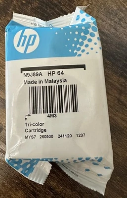 Cartucho de tinta tricolor HP #64 64 NUEVO GENUINO Foto 1 de 2